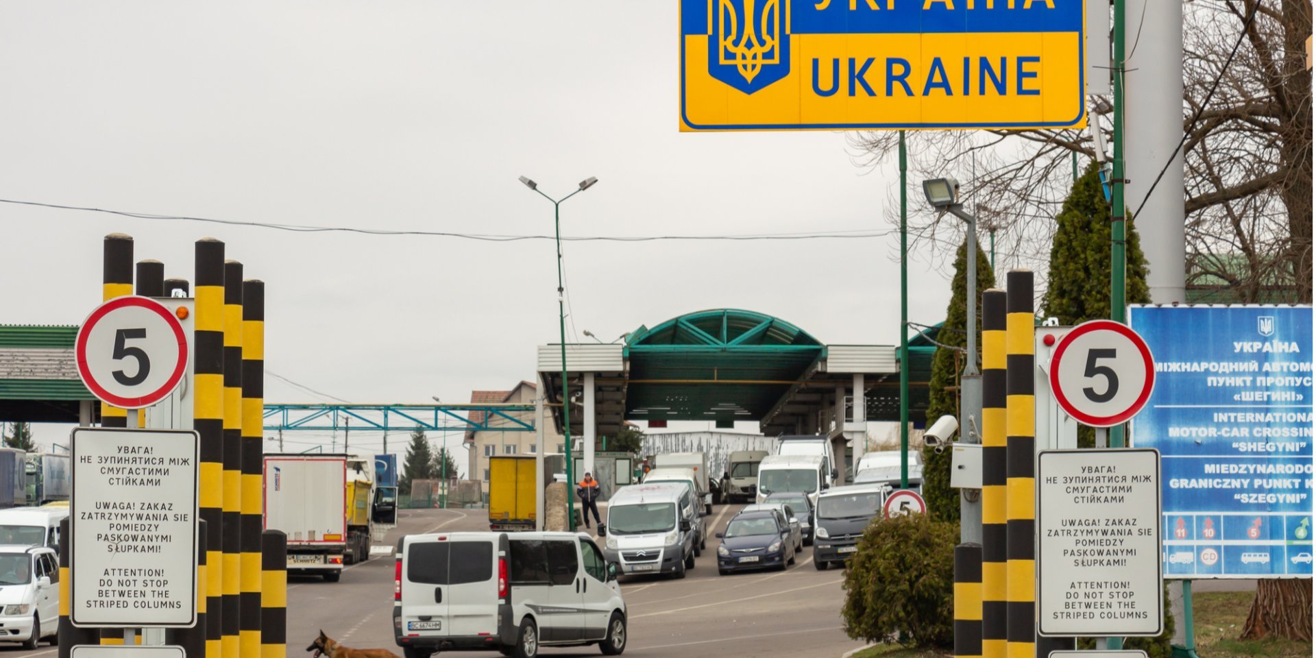 point de passage automobile vers l'Ukraine